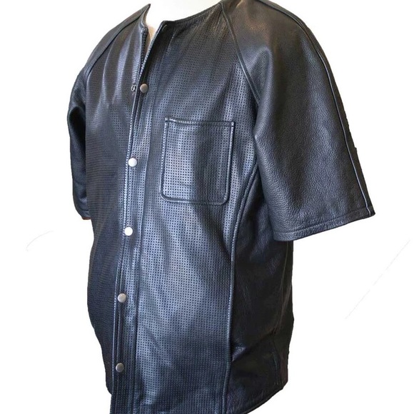 DUGOUT PERFORATED LEATHER JERSEY - Picture 9 of 9